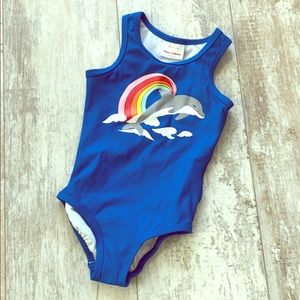 Dolphin Rainbow One Piece US toddler 4